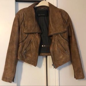 Yigal Azrouel Leather Moto Jacket, US4